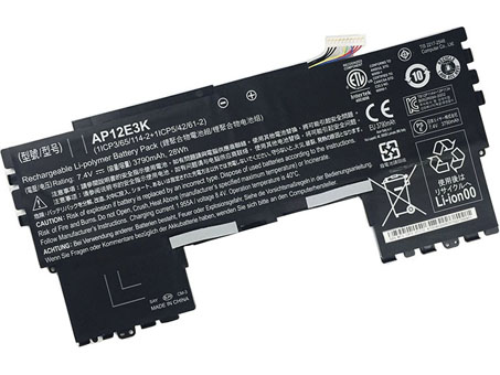 3790mAh Batterie Ordinateur Portable ACER AP12E3K