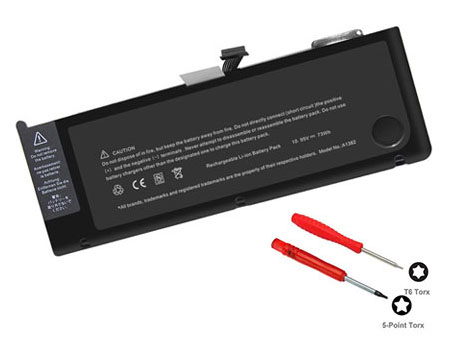 5000mAh Batterie Ordinateur Portable APPLE MacBook Pro "Core i7" 2.2 15" A1286 (EMC 2353-1*)