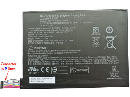 9220mAh Bateria Ordenador Portatil HP Pavilion X2 10-J001TU