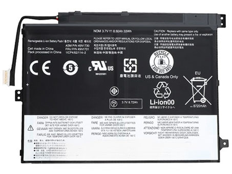 8800mAh Bærbar Batteri til LENOVO 45N1726(1ICP4/82/114-2)