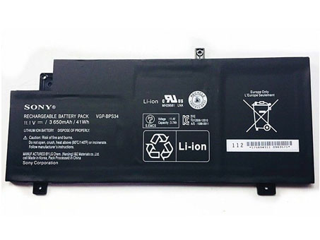 3650mAh SONY SVF15A13SHB Battery